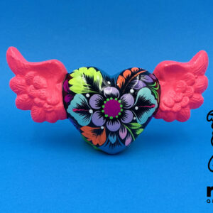 Corazones de pared de flores 20 x 09 - modelo e