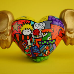 Corazones de pared estilo britto 32 x 12 - modelo h